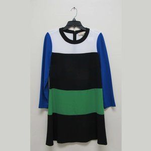 Michael Kors Spring Multicolored LS Dress Size 8